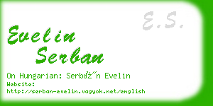 evelin serban business card